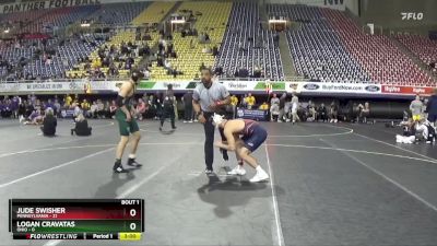 157 lbs Finals (2 Team) - Jude Swisher, Pennsylvania vs Logan Cravatas, Ohio