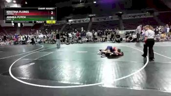 W-106 lbs Round 1 (16 Team) - Annika Futch, Utah vs Kristina Flores, Arizona