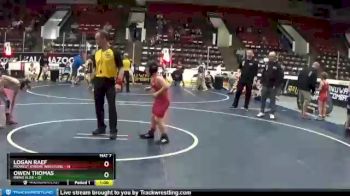 75 lbs Round 1 (4 Team) - Logan Raef, Midwest Xtreme Wrestling vs Owen Thomas, Rhino Elite