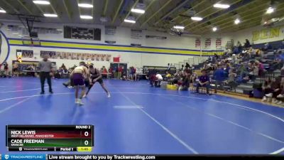 JV-16 lbs Round 2 - Cade Freeman, Spencer vs Nick Lewis, West Delaware, Manchester