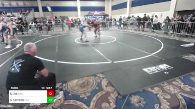 150 lbs Consi Of 32 #1 - Safiullah Zia, Ground Creatures Combat Club vs Stephen Semken, Crismon Wrestling