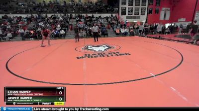 157 lbs Champ. Round 2 - Ethan Harvey, New Lenox (LINCOLN-WAY CENTRAL) vs Jasper Harper, New Lenox (PROVIDENCE CATHOLIC)