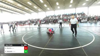 73 lbs Semifinal - Andy Barela, New Mexico vs Emilio Salcedo, Tucson Cyclones