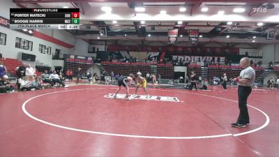 133 lbs 7th Place Match - Porter Matecki, SIUE vs Boogie Harris, Missouri