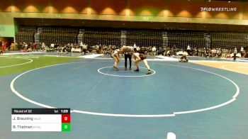 152 lbs Round Of 32 - Jason Brauning, Vacaville vs Bridger Thalman, Mountain Crest