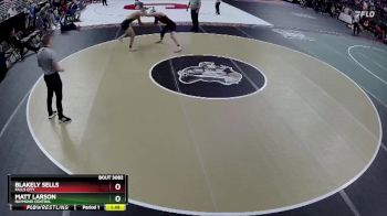 Champ. Round 1 - Blakely Sells, Falls City vs Matt Larson, Raymond Central