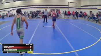 125 lbs Cons. Round 2 - Ian Fuentes, Hiram College vs Adrian Sigurani, Southwestern Michigan