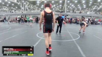 115 lbs Round 3 (4 Team) - Brady Full, Mat Assassins Red vs Brandon Sowers, Outsiders WC