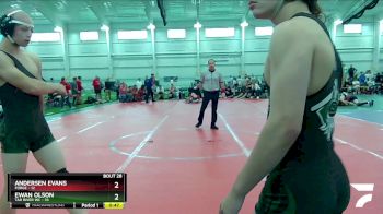 150 lbs Round 7 (8 Team) - Ewan Olson, Tar River WC vs Andersen Evans, Forge