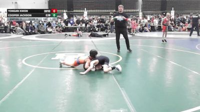 53 lbs Rr Rnd 6 - Yongjin Kwon, Empire Wrestling Academy 1 - ESC vs Cooper Jackson, Clearview - ESC
