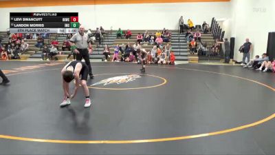 98 lbs 5th Place Match - Levi Swancutt, Big Game Wrestling Club vs Landon Morris, Indee Mat Club