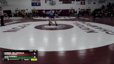 141 lbs Cons. Round 1 - Gabriel Bellefeuille, Concordia Moorhead vs Alex Randell, Luther