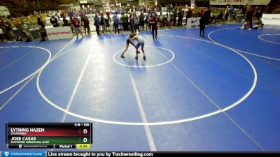 106 lbs Champ. Round 1 - Lytning Hazen, California vs Jose Casas, Scotsmen Wrestling Club