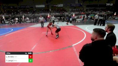 87 lbs Rr Rnd 3 - Lawson Arrieta, Fort Lupton WC vs Tyson Langis, Dragon Wrestling Club