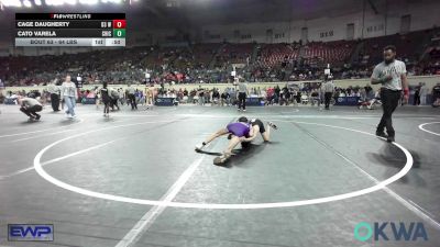 64 lbs Consi Of 8 #2 - Cage Daugherty, D3 Wrestling Cluib vs Cato Varela, Chickasha Wrestling