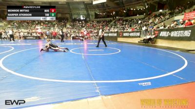 55 lbs Round Of 16 - Monroe Mittag, Moyer Elite vs Harper Atkinson, Threestyle