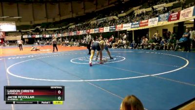 215 lbs Semifinals (16 Team) - Landon Christie, Butler HS vs Jacob Mccollam, Riverbend