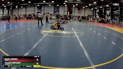 72 lbs Rd# 4- 2:00pm Friday Final Pool - Isaac Hierro, POWA vs Mason Kephart, PA Gold