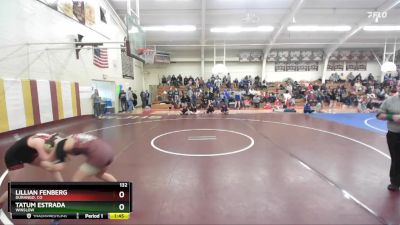 132 lbs Quarterfinal - Tatum Estrada, Winslow vs Lillian Fenberg, Durango, CO