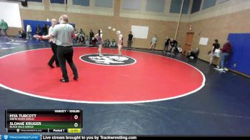 100lbs Champ. Round 2 - Mya Turcott, White River (Girls) vs Sloane Kruger, Black Hills (Girls)