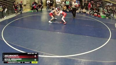 87 lbs Quarterfinal - Jace Brackett, Team Grand Valley Elite vs Royce Hernandez, Team Pride Academy