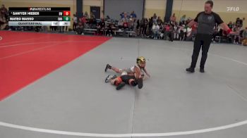 45 lbs Quarterfinal - Sawyer Hieber, Braham Warriors vs Mateo Masso, Summit Wrestling Academy