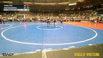 52 lbs Consi Of 16 #2 - Kayde Legg, Keystone Wrestling Club vs Haze McClintock, Sebolt Wrestling Academy