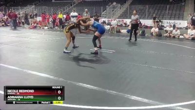 W 127 lbs Round 1 (4 Team) - Nicole Redmond, Kansas vs Adrianna Lloyd, Arizona