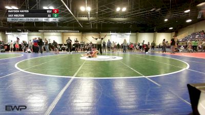 73-76 lbs Rr Rnd 5 - Hayden Hayes, Weatherford Youth Wrestling vs Jax Helton, All American Wrestling