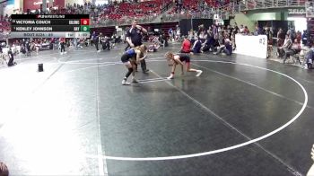 89 lbs Cons. Round 5 - Victoria Couch, Grand Island Legacy Girls Wrestling Club vs Kenley Johnson, Palmyra Wrestling Club - Girls