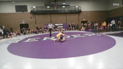 75 lbs Round 2 (6 Team) - Fletcher Lewis, Thermopolis Middle School vs Coltan Ledgerwood, Saratoga Middle School