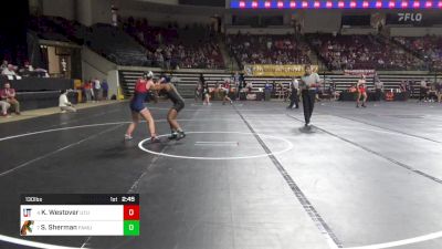 130 lbs Consolation - Kali Westover, Utah Tech (W) vs Samantha Sherman, Florida A&M (W)