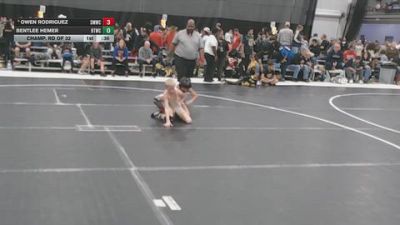 78 lbs Champ. Rd Of 32 - BentLee Hemer, BTWC vs Owen Rodriguez, Smooth Moves Wrestling Club