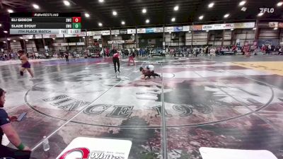 75 lbs 7th Place Match - Eli Gideon, Sidney Wrestling Club vs Slade Stout, Stanley Wrestling Club