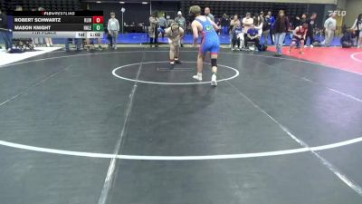 136 lbs 7th Place - Robert Schwartz, Klingerstown vs Mason Knight, Halethorpe