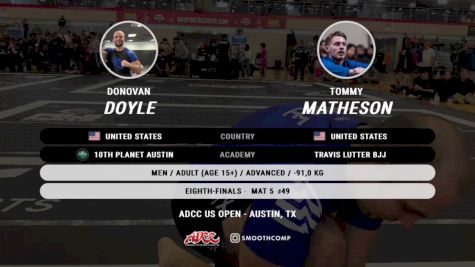 Donovan Doyle vs Tommy Matheson 2024 ADCC Austin Open