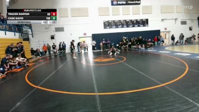 91 lbs Semifinal - Tracen Barton, Riverton Middle School vs Case Davis, Powell Middle School