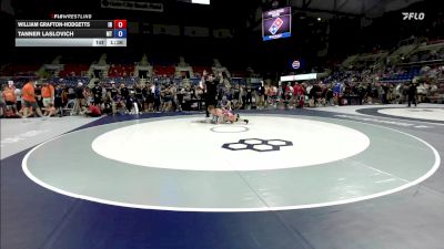 126 lbs Cons. Sub-rd Of 64 - William Grafton-Hodgetts, IN vs Tanner Laslovich, MT