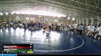 100 lbs Round 3 (4 Team) - Nolan Carlson, Utah Black vs Bennett Walsh, Mat Demons