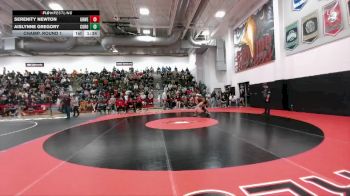 110 lbs Champ. Round 1 - Serenity Newton, Greeley West vs Aislynne Gregory, Coronado
