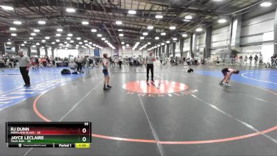 92 lbs Rd# 10- 4:00pm Saturday Final Pool - RJ Dunn, Maryland BLACK vs Jayce Leclaire, Team BAM