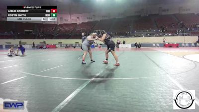 200 lbs 5th Place - Aislin Barnett, Kingfisher YellowJackets vs Roeyn Smith, McAlester