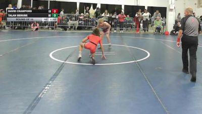 75 lbs Round Of 16 - David Crawford, OH vs Talan Berube, ME