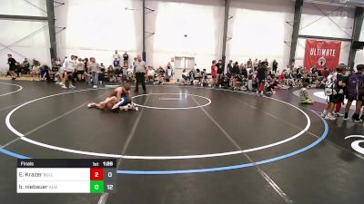 109 lbs Final - Ethan Krazer, Bull Trained vs Burke Niebauer, Team Alien UFO