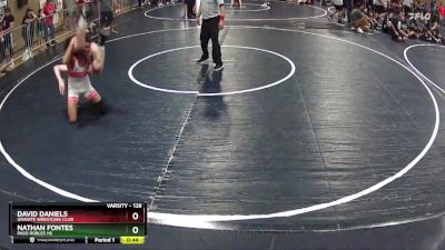 128 lbs Cons. Round 2 - David Daniels, Granite Wrestling Club vs Nathan Fontes, Paso Robles HS