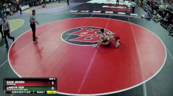 Champ. Round 1 - Gage Jensen, Randolph vs Landyn Veik, Elgin Public/Pope John