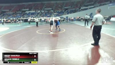 6A-285 lbs Cons. Semi - Brody Sahlfeld, Glencoe vs Benson Deibele, Grant