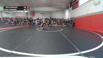 100 lbs Champ. Round 2 - Yaida Rodriguez, Fort Lupton vs Violet Christner, Bayfield