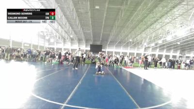 74 lbs Cons. Round 1 - Callen Moore, Team Prestige Wrestling vs Desmond Sowers, Evanston Elite Wrestling