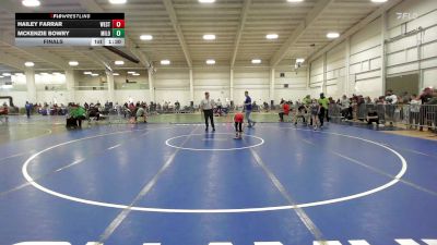 71 lbs Final - Hailey Farrar, Westerly vs McKenzie Bowry, Milo WC